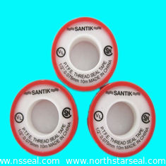 China PTFE thread Seal Tape , Tape 12mmx0.075mm x10m Density:0.35g/cm3 SANTIK Brand supplier