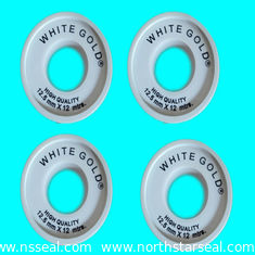 China PTFE TAPE ,  TAPE ,  12.5mm x0.1mm x12M Density:0.35g/cm3  White Glod Brand supplier